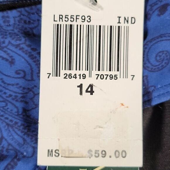 Ralph Lauren Paisley Bikini Bottom Sz 14 - Picture 9 of 10